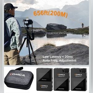 Black Wireless Microphone System